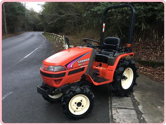 ヤンマー 中古トラクター Ke-40 新品ハンマーナイフモアMK125付 - 中古 
