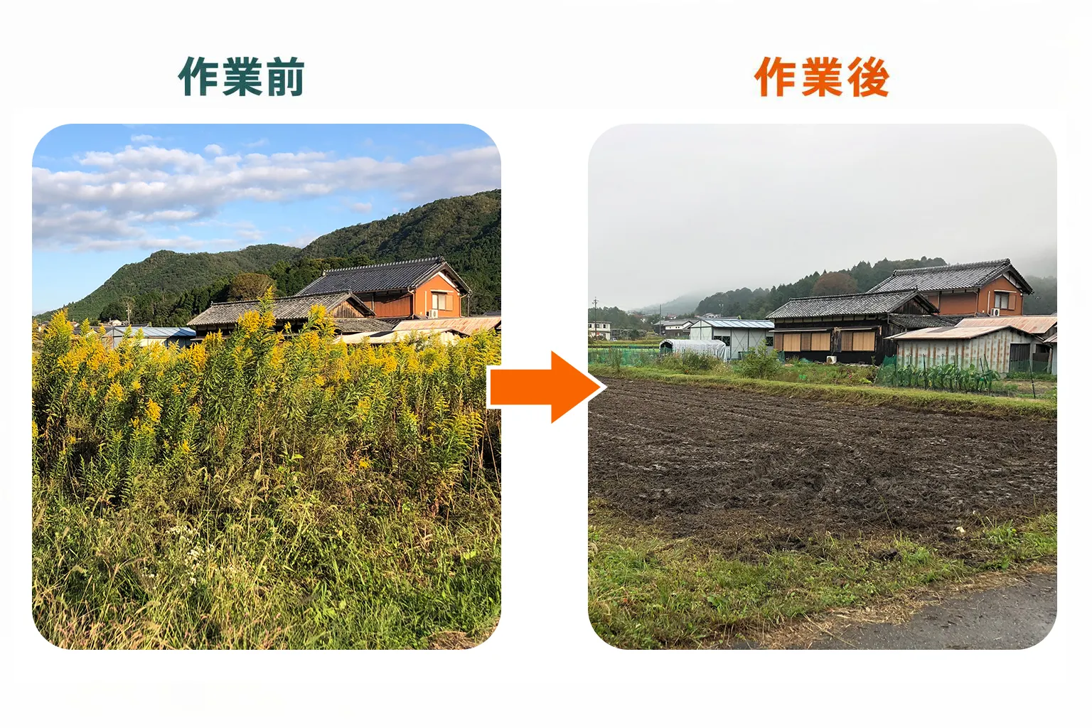 作業前/作業後